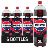 Pepsi Max Cherry No Sugar Cola 2L (Case of 6)  Adomoo